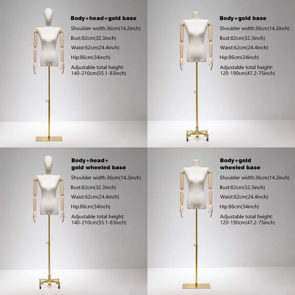 JELIMATE Premium Female Mannequin Torso – Professional Dress Form for Retail Photography