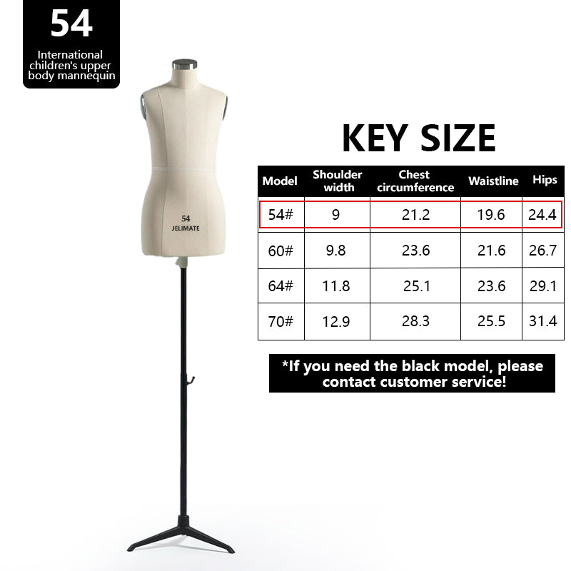 JELIMATE Professional Childrens Adjustable Dress Form (Pin-Insertable & Flocked)