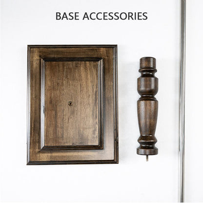 Professional Brown Male Mannequin Torso with Leather Finish - Half Body Display Form with Wooden Base for Retail Stores