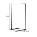Luxury Floor Standing Clothes Rack | Heavy Duty Iron Garment Rack with Storage