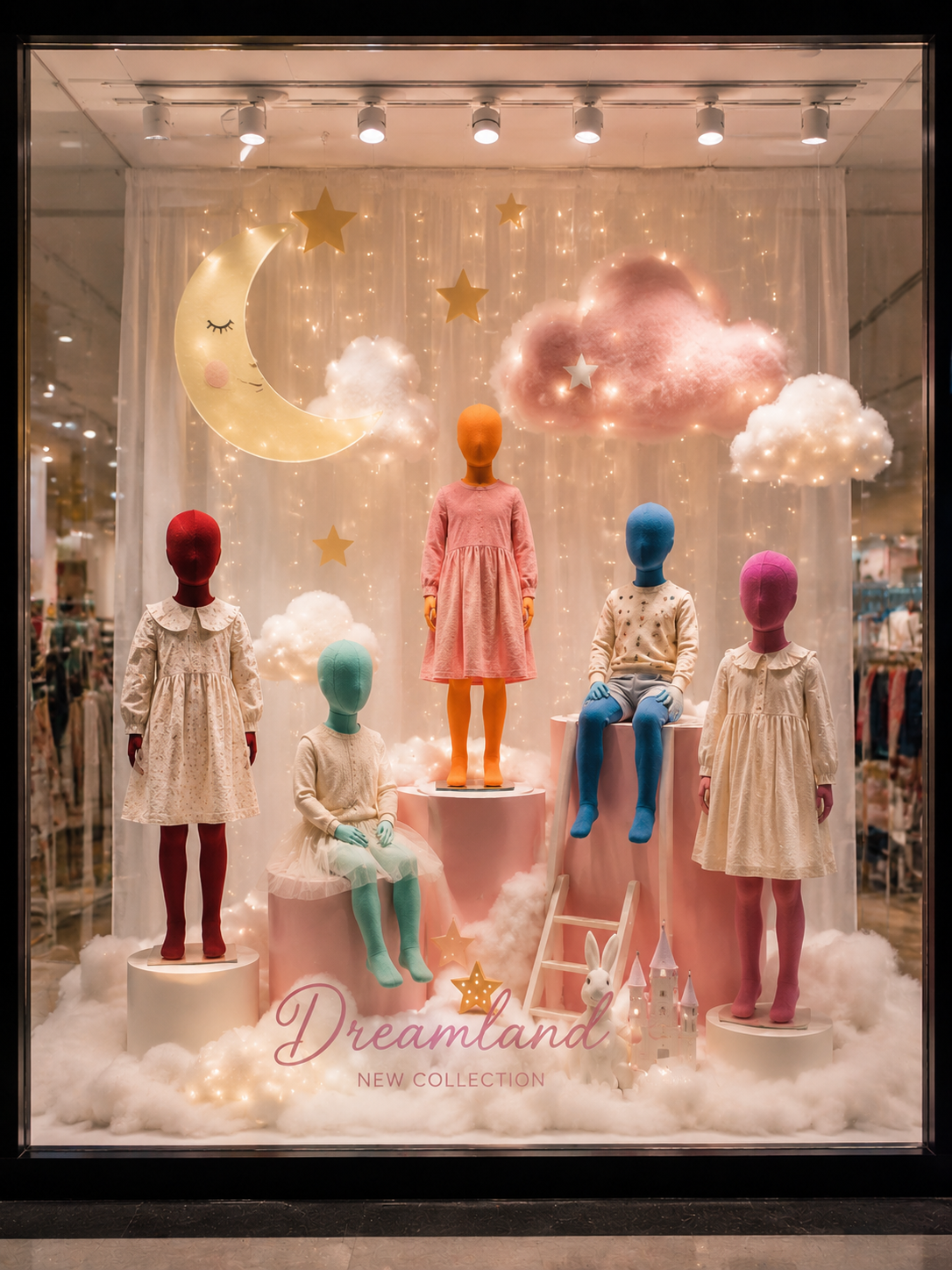 JELIMATE Kid Full Body Mannequin with Dajustable Wooden Arms | Linen-Wrapped Fiberglass Child Dress Form | 6 Poses & Colors
