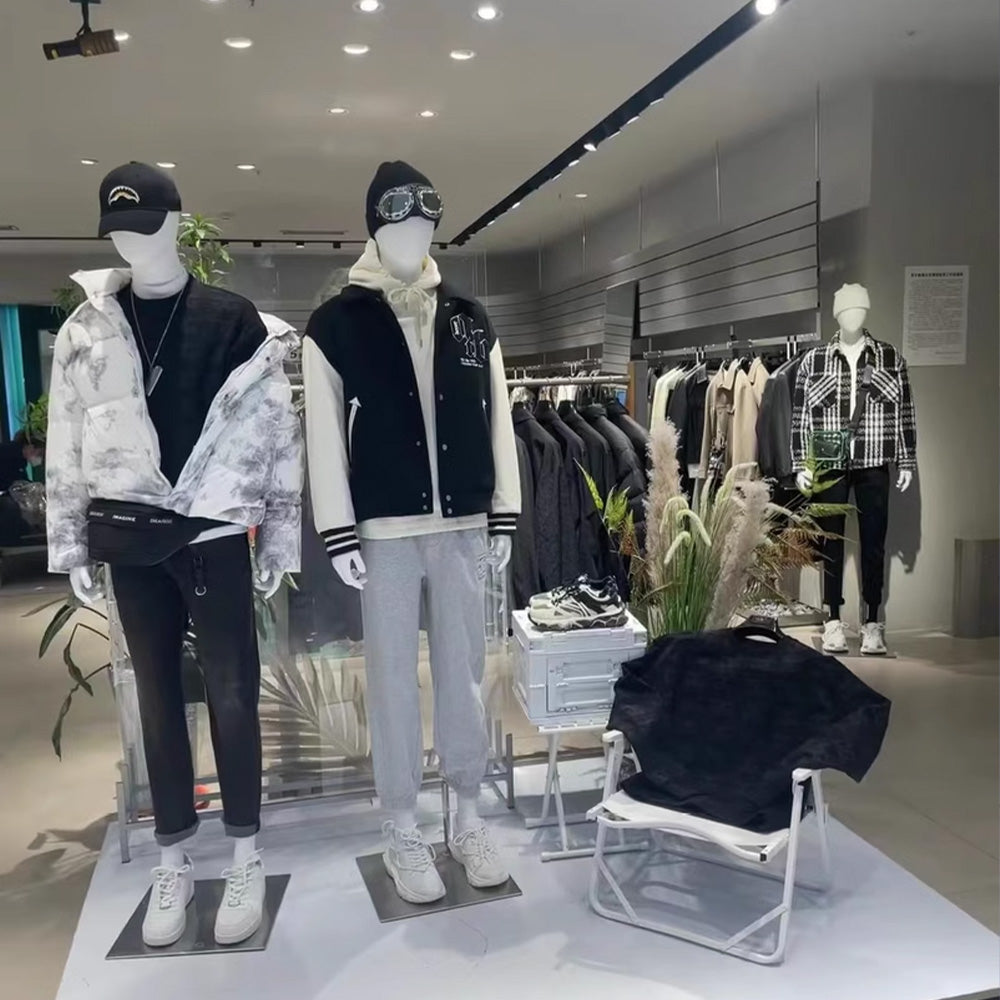Jelimate Realistic Male Full Body Mannequin Dress Form,Grey Male Full Body Model Fiberglass Sport Mannequin,Garment Shop Window Display Male Suit Mannequin,Men Clothing Store Clothing Display Mannequin