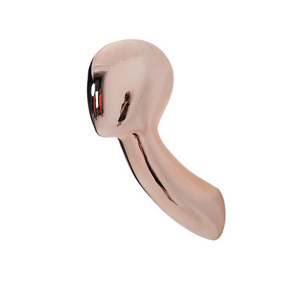 Wall-Mounted Fiberglass Head Model (Rose Gold) - Adult Wig/Hat/Scarf Display | OEM Supported