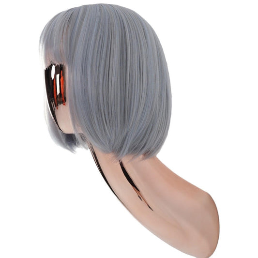 Wall-Mounted Fiberglass Head Model (Rose Gold) - Adult Wig/Hat/Scarf Display | OEM Supported