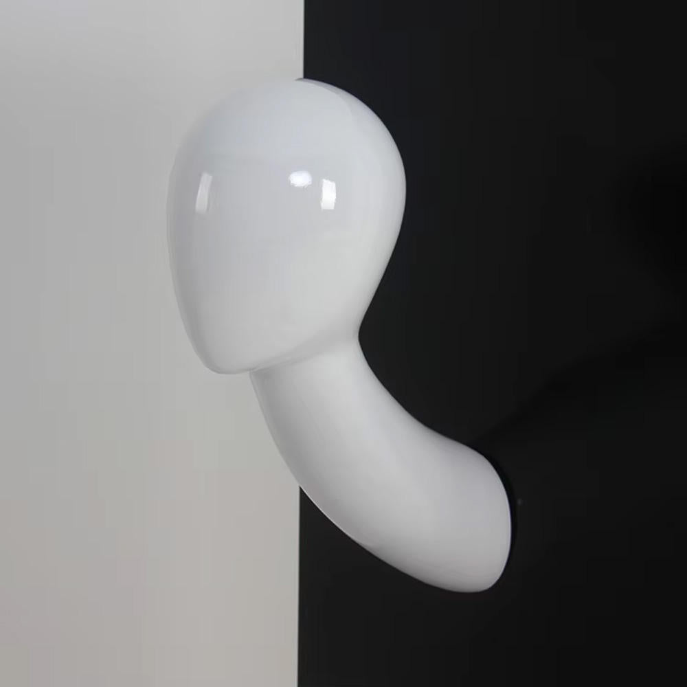 Wall-Mounted Fiberglass Head Model (Rose Gold) - Adult Wig/Hat/Scarf Display | OEM Supported