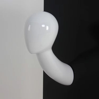 Wall-Mounted Fiberglass Head Model (Rose Gold) - Adult Wig/Hat/Scarf Display | OEM Supported