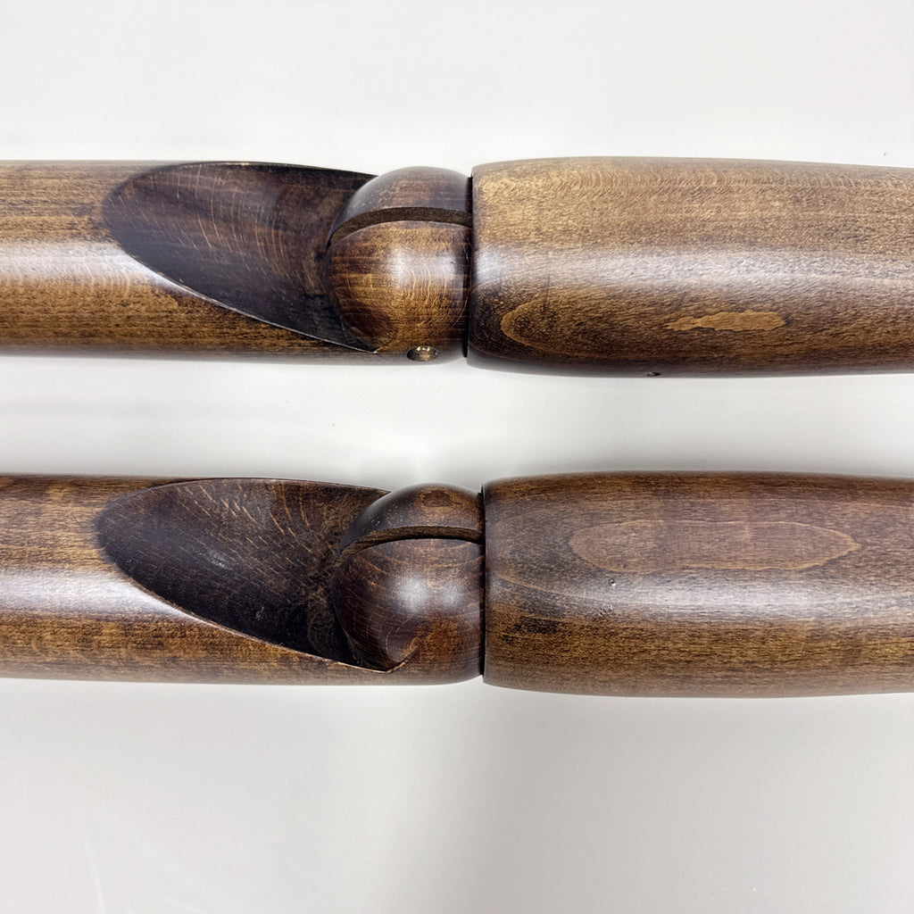 JELIMATE Brown Wood Mannequin Arms – Male | Adjustable Display