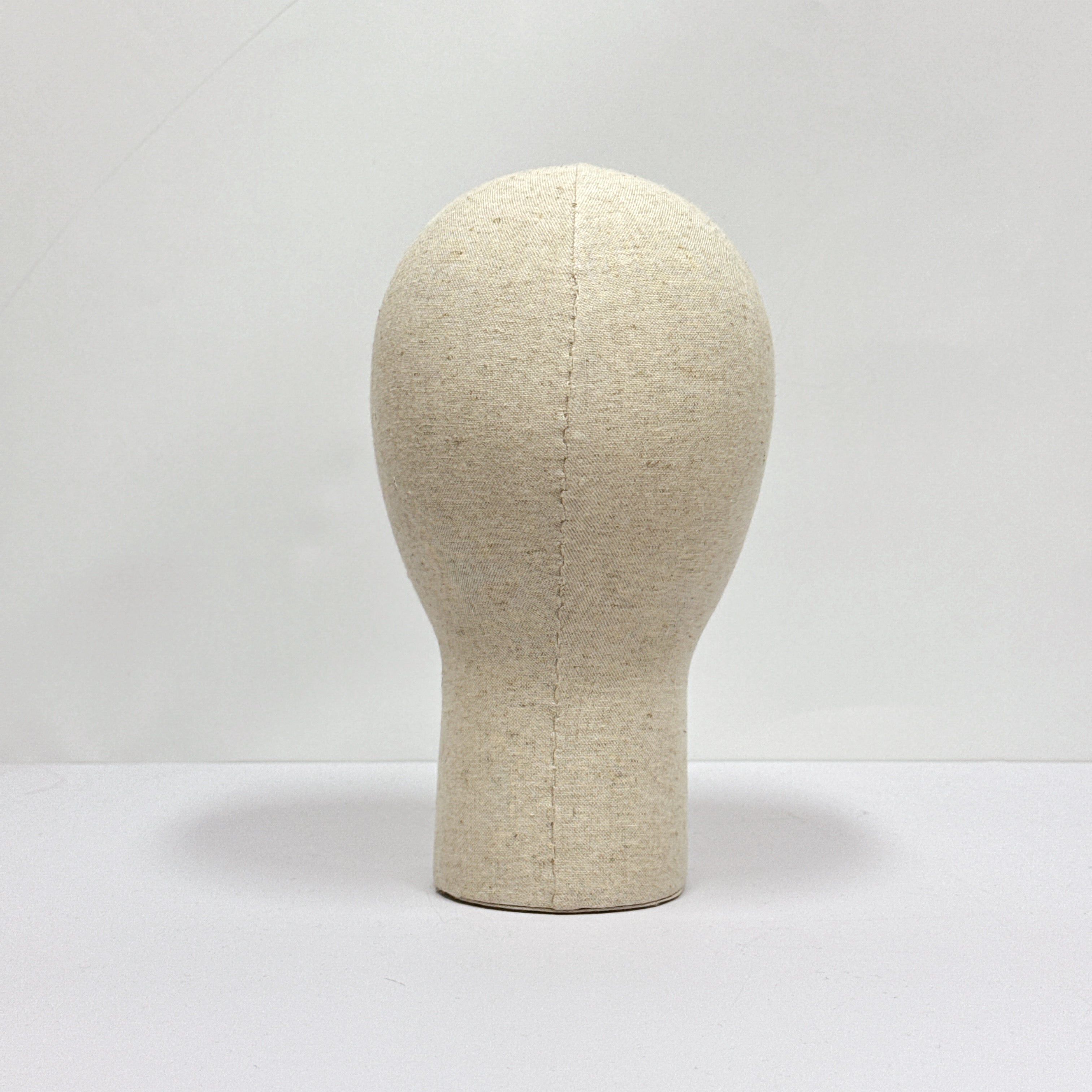 JELIMATE Fiberglass Mannequin Head – Linen-Covered Head for Wigs/Hats/Scarves