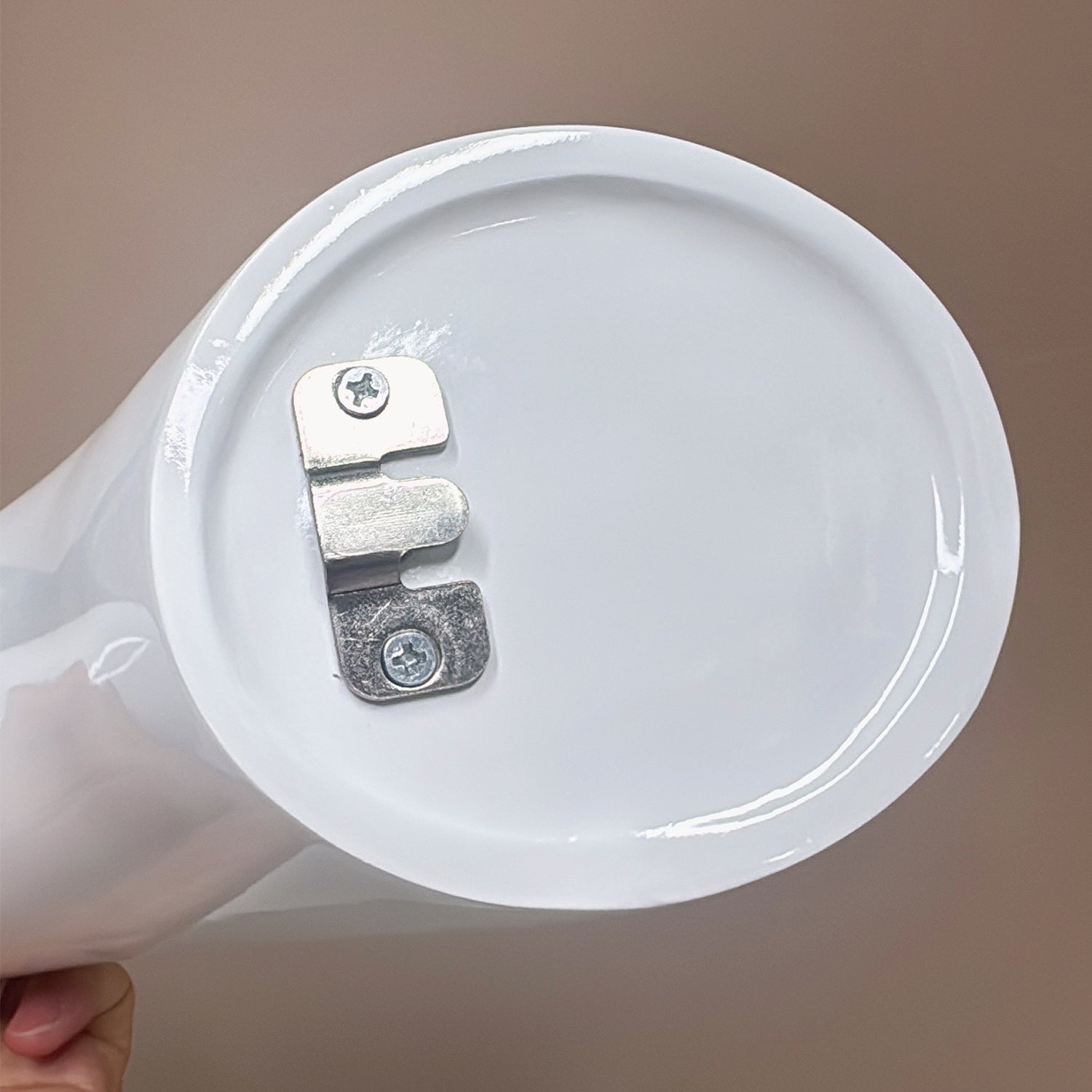 Cabeza de maniquí de fibra de vidrio para pared JELIMATE - Blanco brillante - 1 pieza