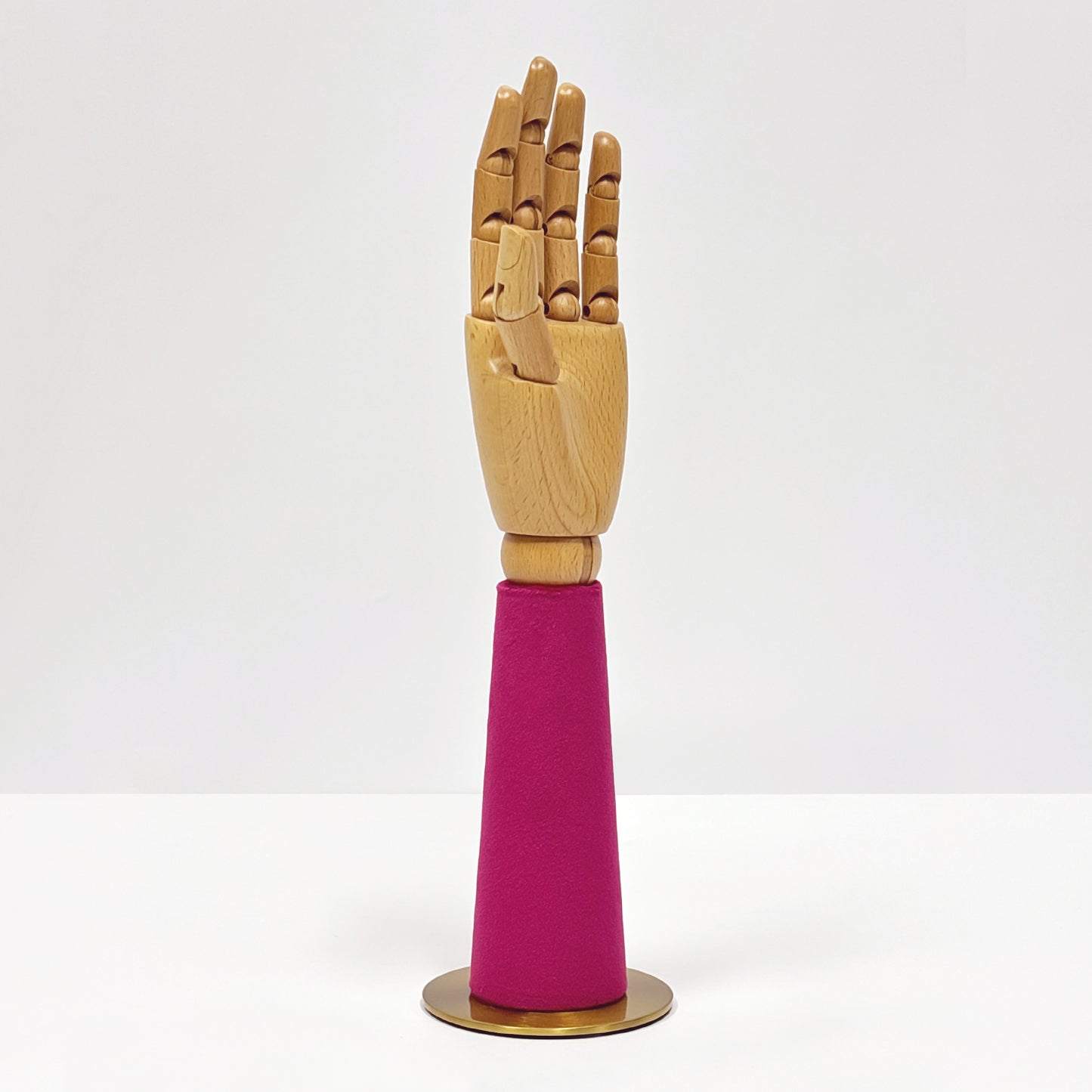 JELIMATE Wooden Hand Jewelry Display – Movable Palm Model Prop for Boutique/Retail/ Window Decor