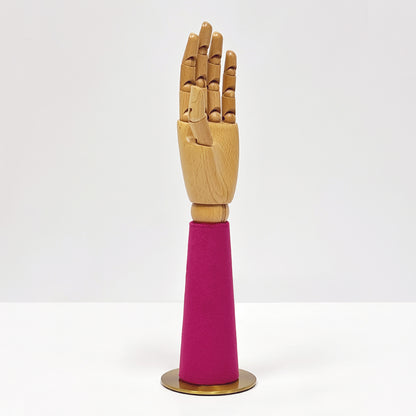 JELIMATE Wooden Hand Jewelry Display – Movable Palm Model Prop for Boutique/Retail/ Window Decor