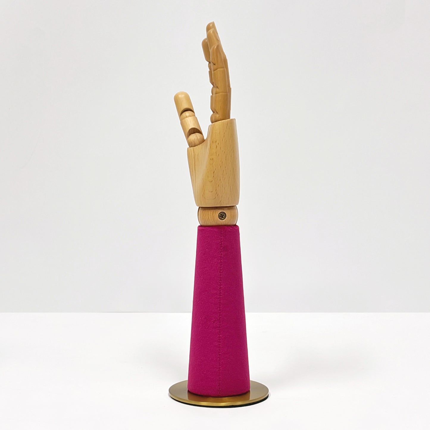 JELIMATE Wooden Hand Jewelry Display – Movable Palm Model Prop for Boutique/Retail/ Window Decor