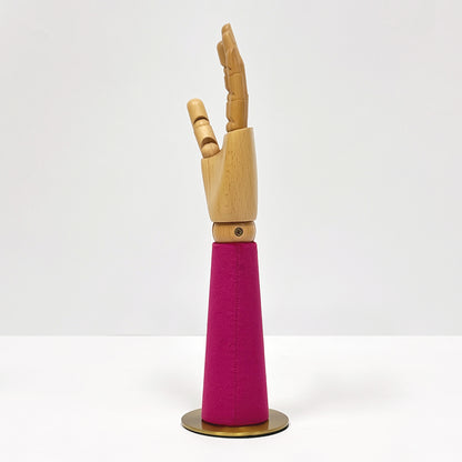 JELIMATE Wooden Hand Jewelry Display – Movable Palm Model Prop for Boutique/Retail/ Window Decor