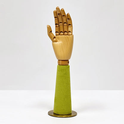 JELIMATE Wooden Hand Jewelry Display – Movable Palm Model Prop for Boutique/Retail/ Window Decor