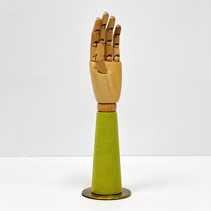 JELIMATE Wooden Hand Jewelry Display – Movable Palm Model Prop for Boutique/Retail/ Window Decor