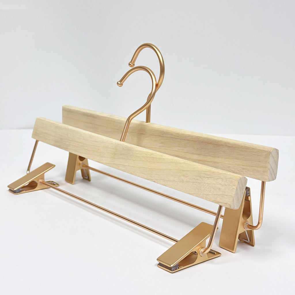 Jelimate Customizable Camphor Wood Multi-Hook Rack – Metal Hooks for Ties, Scarves, Shorts, Skirts & Dresses