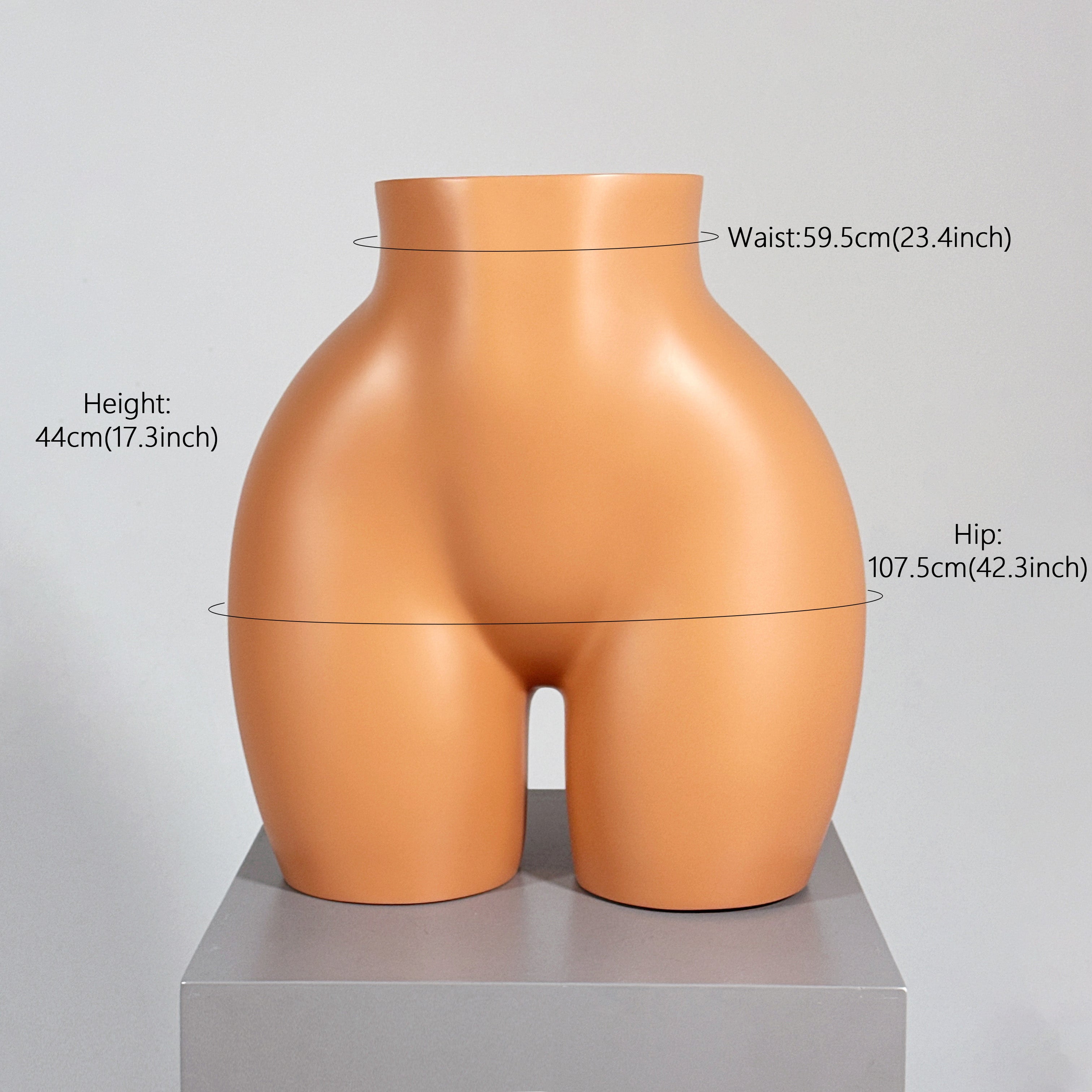 JELIMATE Fiberglass Female Butt Mannequin – Premium Hip Torso Display for Lingerie &Swimwear