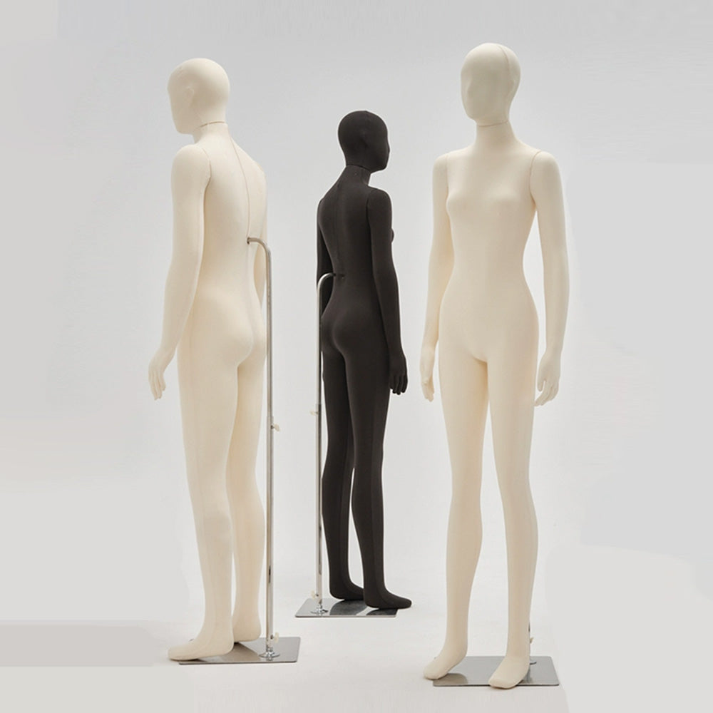 Jelimate  Flexible Female Male Mannequin Body with Soft Foam, Dress Form for Jewelry & Clothing Display