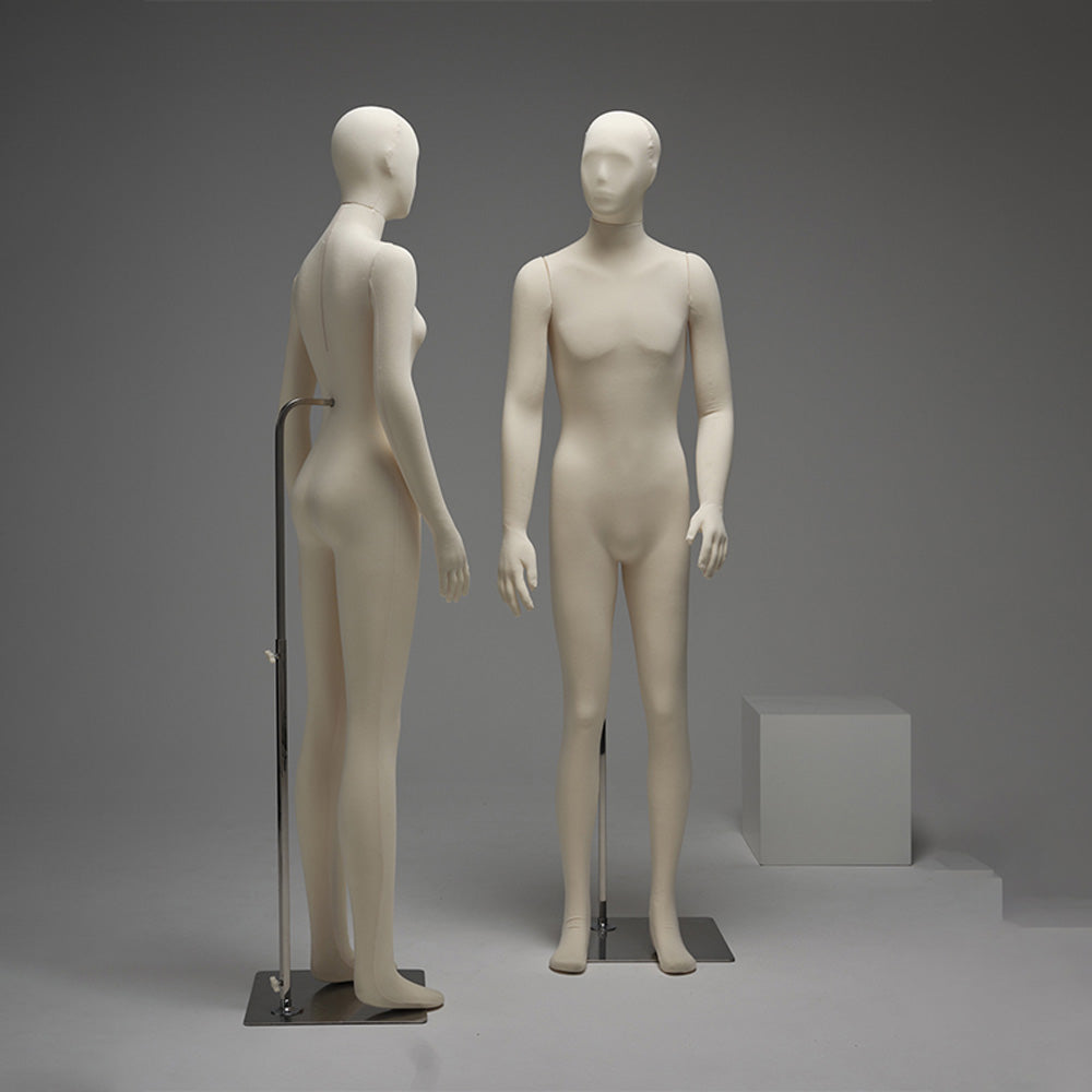 Jelimate  Flexible Female Male Mannequin Body with Soft Foam, Dress Form for Jewelry & Clothing Display