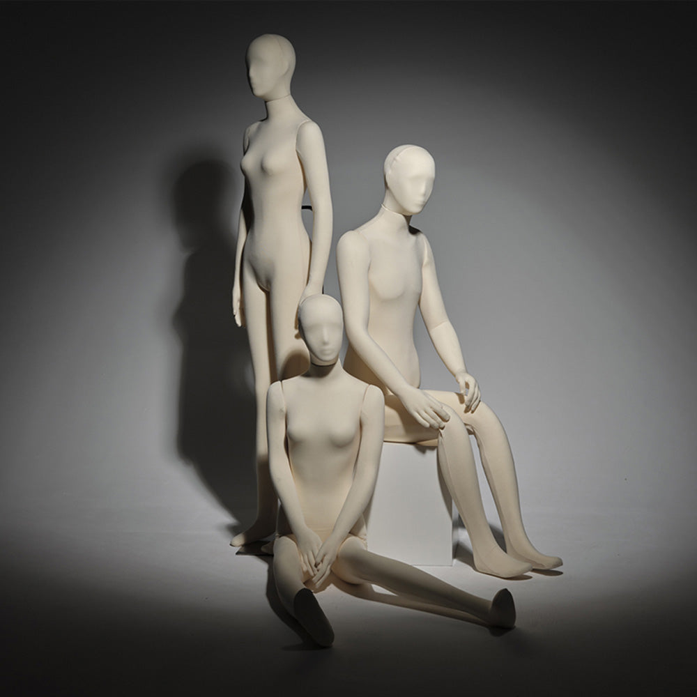Jelimate  Flexible Female Male Mannequin Body with Soft Foam, Dress Form for Jewelry & Clothing Display