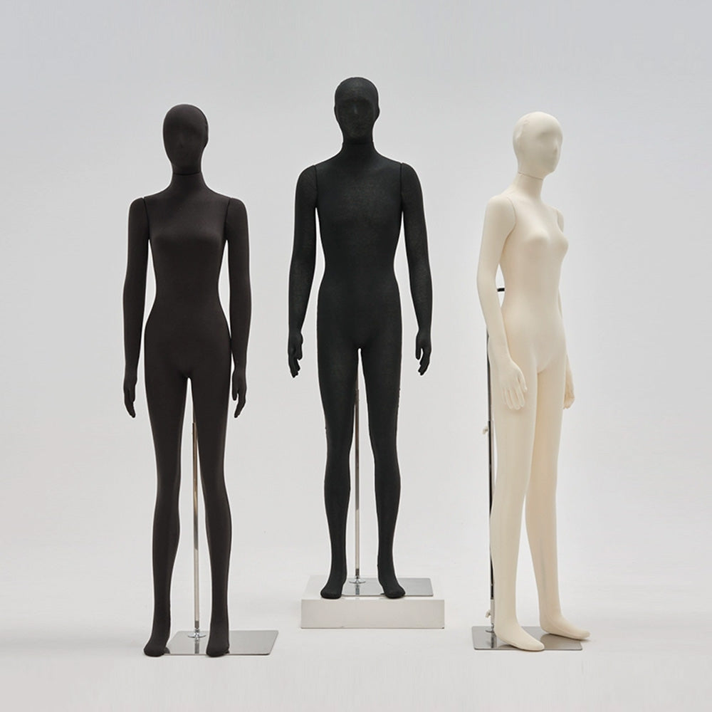 Jelimate  Flexible Female Male Mannequin Body with Soft Foam, Dress Form for Jewelry & Clothing Display