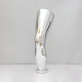 Jelimate Male Left Leg Mannequin Display Stand – Electroplated Fiberglass for Knee Brace, Orthopedic & Sports Store Use