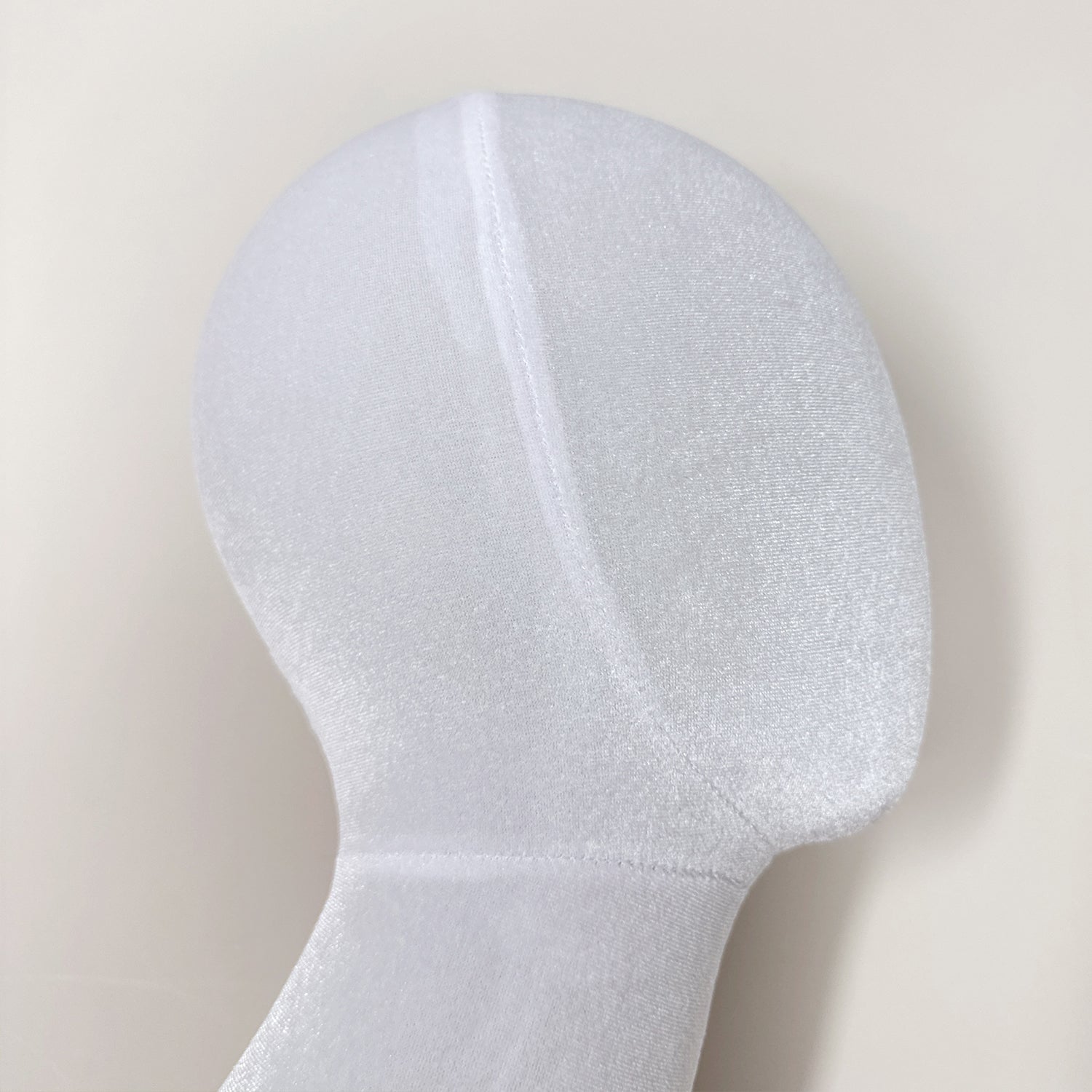 Jelimate Wall-Mounted Velvet Mannequin Head – Green & White Fiberglass Display for Wig, Hat & Scarf
