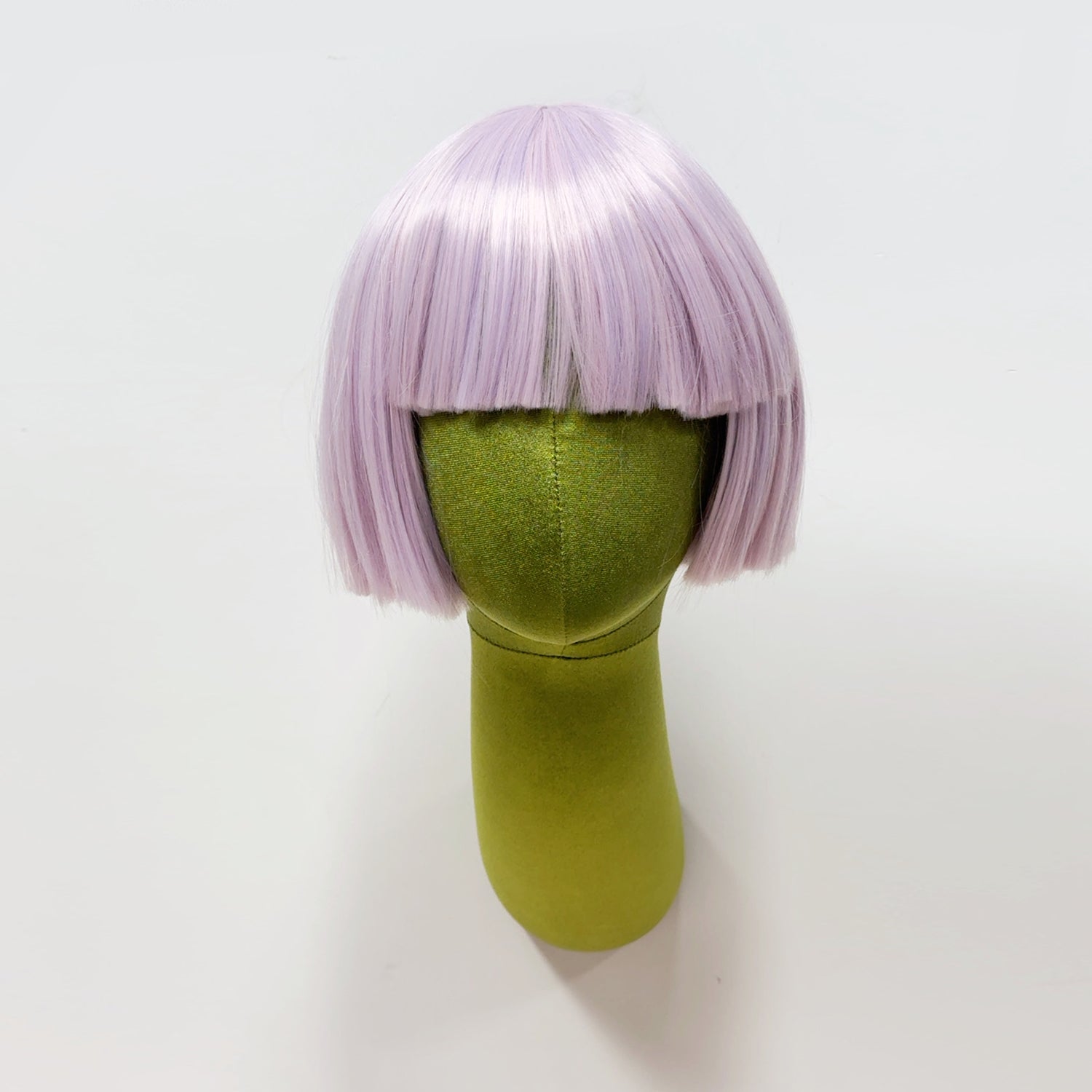 Jelimate Wall-Mounted Velvet Mannequin Head – Green & White Fiberglass Display for Wig, Hat & Scarf