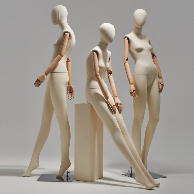 Jelimate JMFF04 Female & Child Full Body Mannequin with Wooden Arms