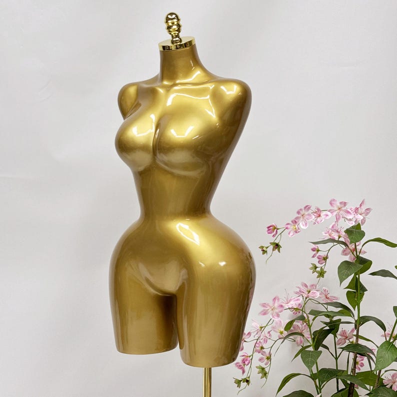 JELIMATE Luxe S-Shape Female Mannequin Torso: Curvy BBL Silhouette Dress Form with Big Hips for Evening Gowns