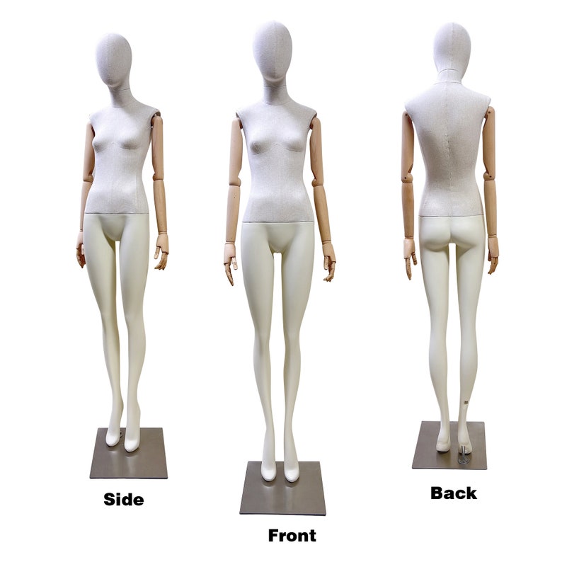 Jelimate JMFF04 Female & Child Full Body Mannequin with Wooden Arms