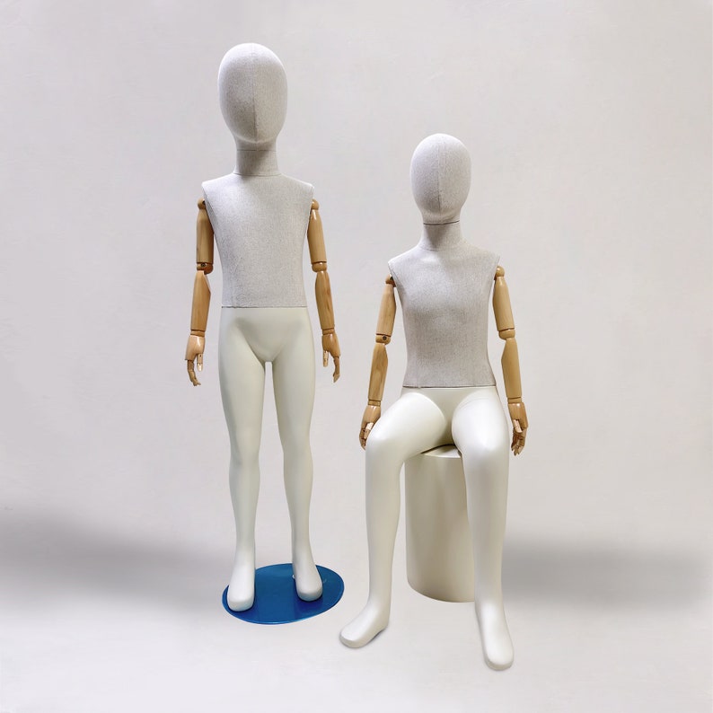 Jelimate JMFF04 Female & Child Full Body Mannequin with Wooden Arms
