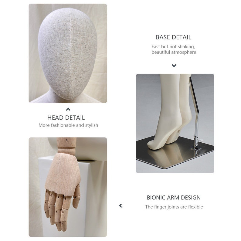 Jelimate JMFF04 Female & Child Full Body Mannequin with Wooden Arms
