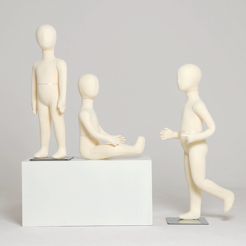 Child dress form - Full Body Soft Bendable Baby Mannequin for Kids’ Clothing Displays | JELIMATE
