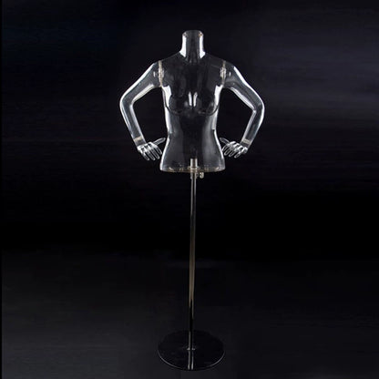 Transparent Hollow Mannequin Prop | Female & Male Half/Full Body Plastic Display for Swimwear, Underwear & Photography