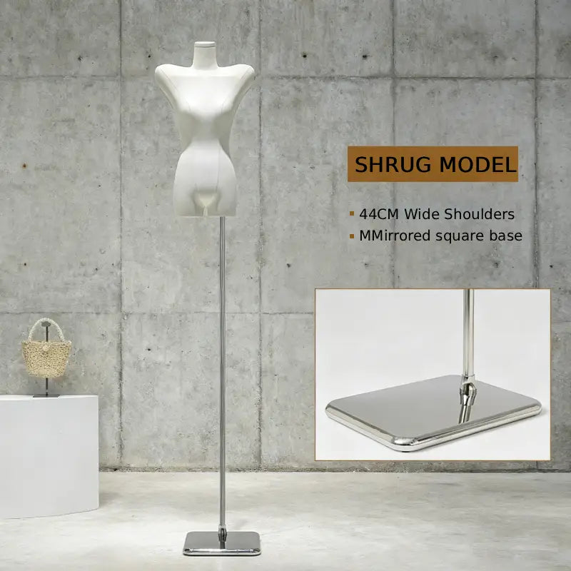 Korean-Style Shoulder-Padded Female Mannequin - Luxury Display for Clothing Boutiques & Retail Stores