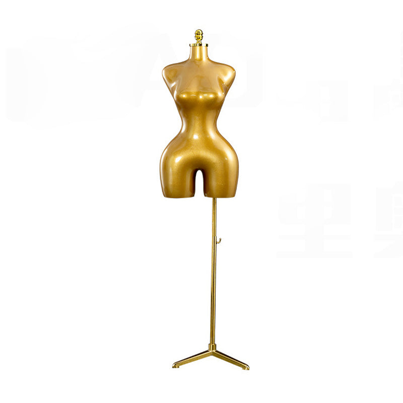 European & American Style Women's Half - Body Mannequin | Electroplated Clothing Display Prop for Shop Windows