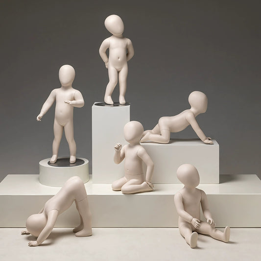 Sitting Infant & Child Mannequin - Full Body Kids Clothing Display Prop