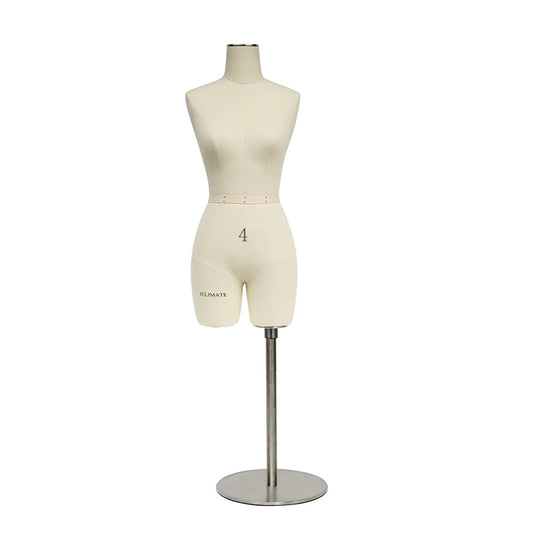 JELIMATE Female Half Scale Dress Form for Designers | Miniature Sewing Mannequin（Size 4）