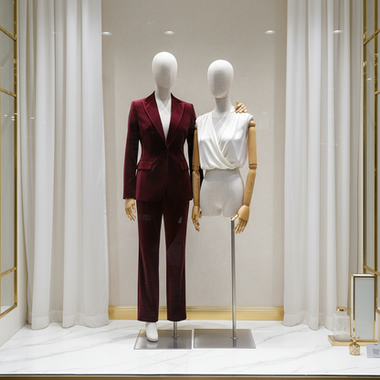 Burgundy Velvet Display