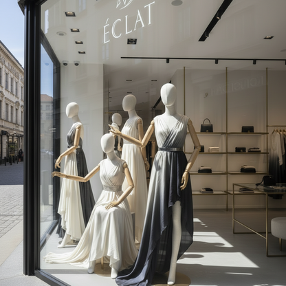 ÉCLAT Boutique Window Display Square