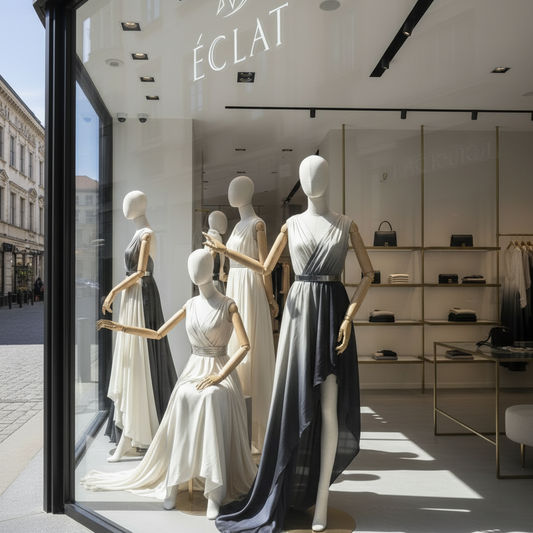 ÉCLAT Boutique Window Display Square