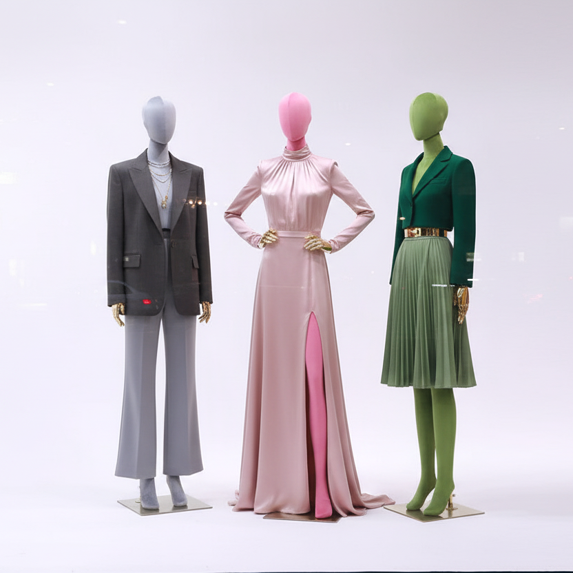 Colorful mannequin window display 1