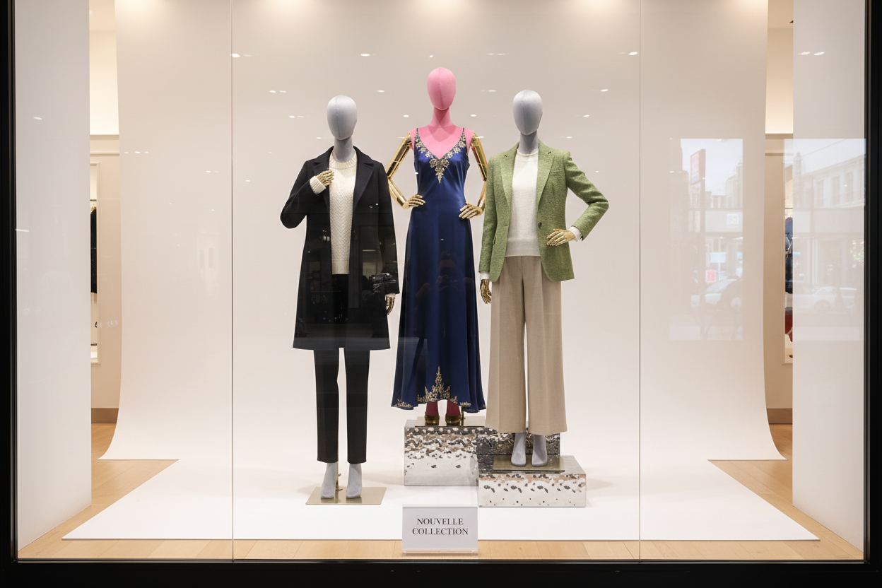 Colorful mannequin window display 2