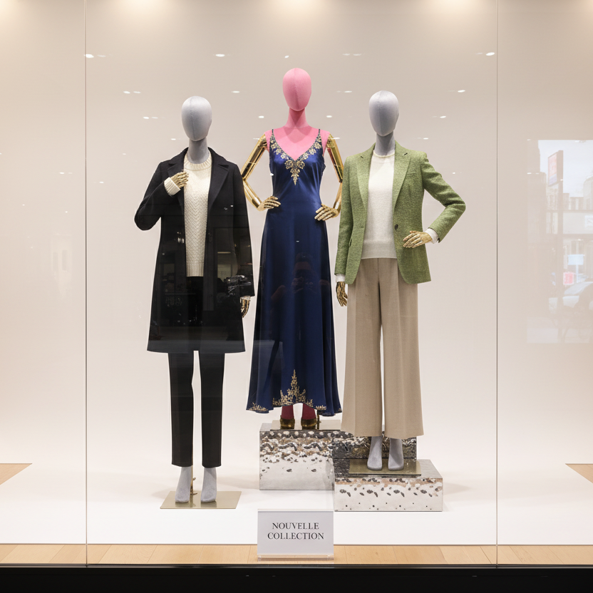 Colorful mannequin window display 2