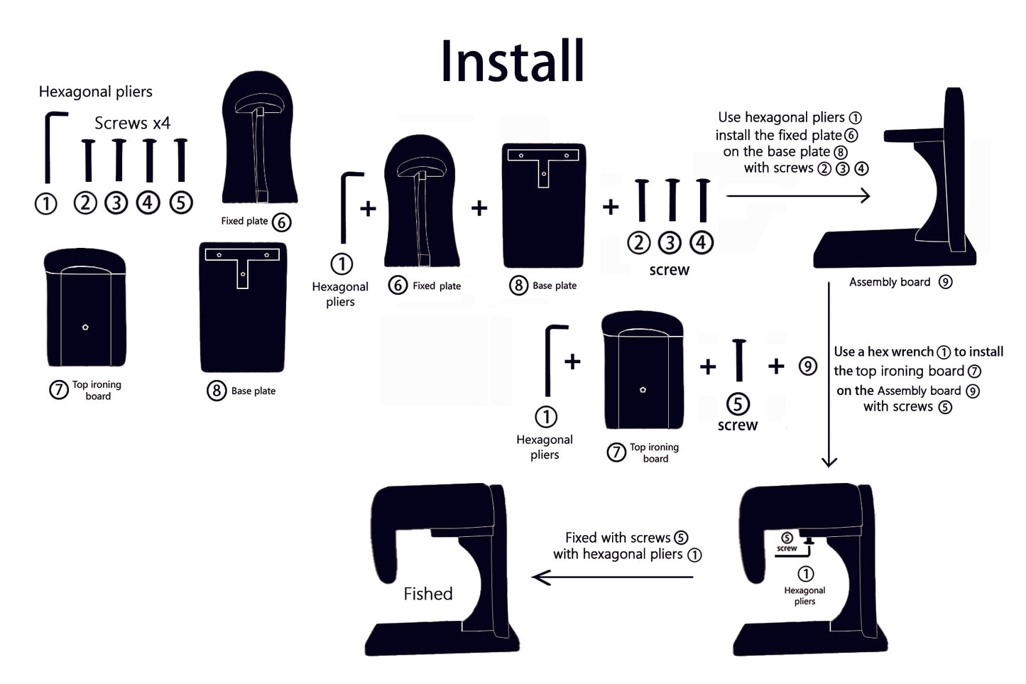 Professional Tailor Shoulder Ironing Board - Solid Pine Wood Pressing Board for Suits & Shirts