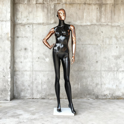 JELIMaTE | 2025 Luxury Rose Gold Female Mannequin - Full Body Fiberglass Display Model