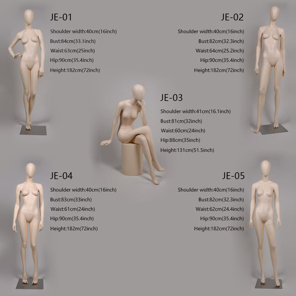 Jelimate Luxury Female Full Body Mannequin,Women Full Body Dress Form Mannequin,Female Full Body Display Mannequin,Bridal Store Wedding Dress Mannequin,Clothing Store Clothing Display Model JMFF07