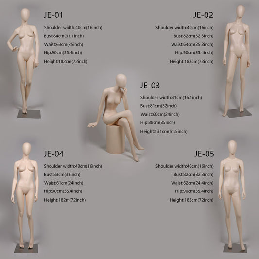 Jelimate Luxury Female Full Body Mannequin,Women Full Body Dress Form Mannequin,Female Full Body Display Mannequin,Bridal Store Wedding Dress Mannequin,Clothing Store Clothing Display Model JMFF07