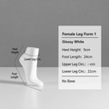 JELIMATE Fiberglass Foot Mannequin Display | Male Female Kids Leg Form for Sock & Shoe Store